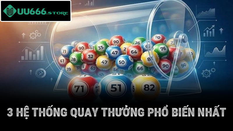 3 hệ thống quay thưởng phổ biến nhất