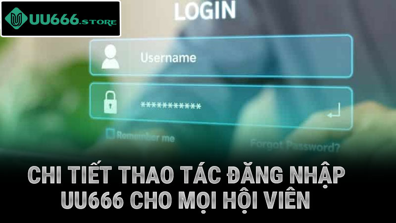 Chi tiết thao tác đăng nhập UU666 cho mọi hội viên